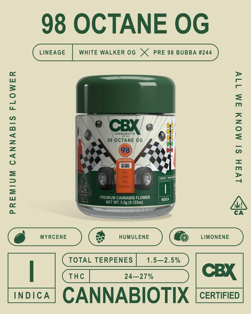 CBX - FLOWER 1/8TH - 98 OCTANE | Order Cannabis Online in SoCal