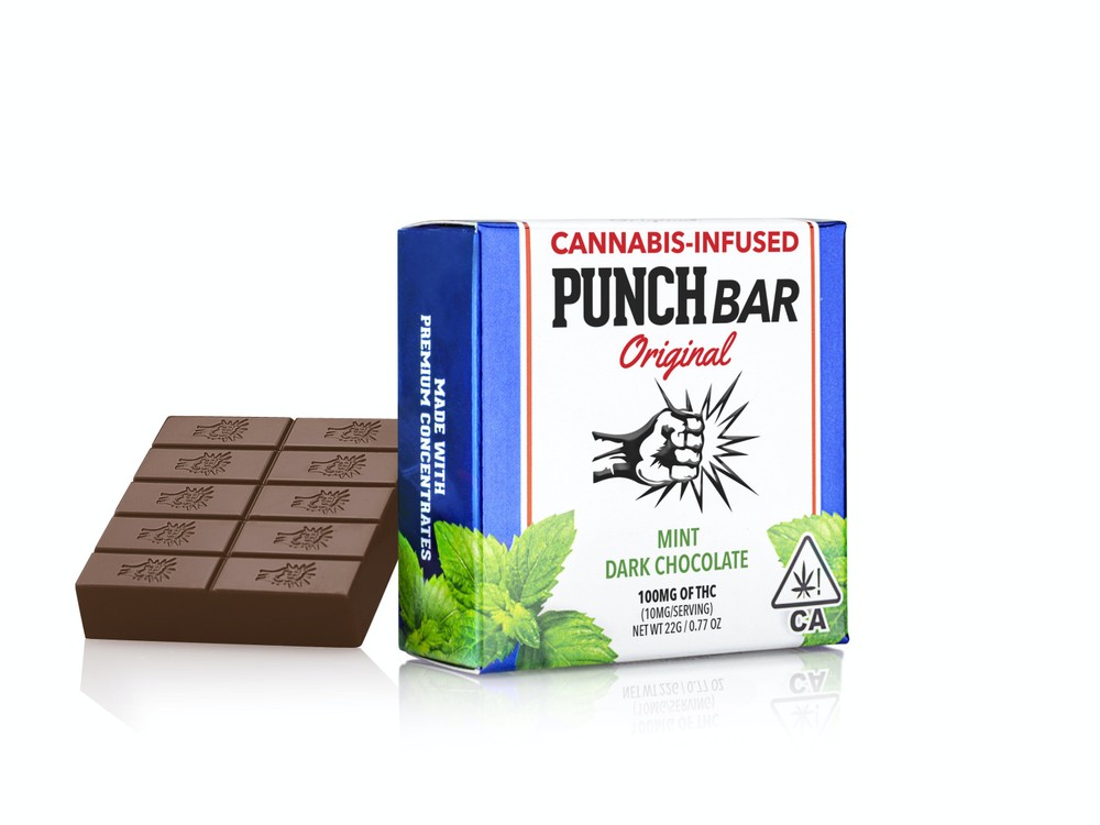 PUNCH BAR - MINT DARK CHOCOLATE 100MG