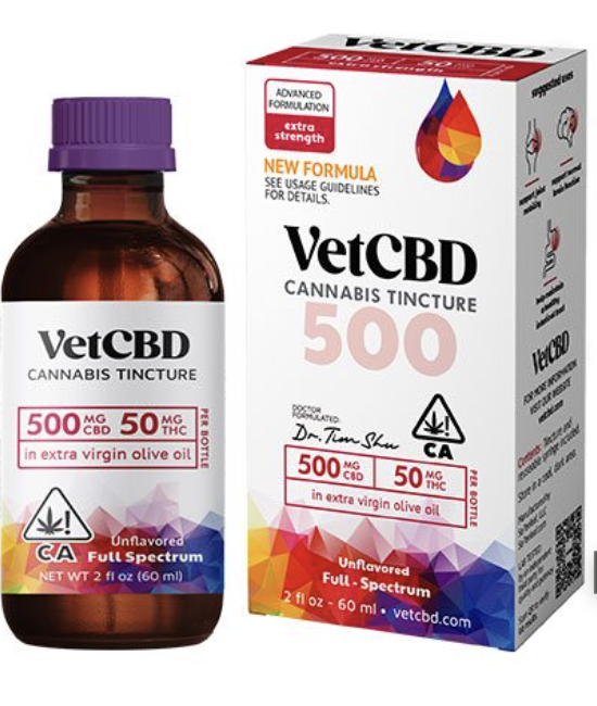 VETCBD - TINCTURE - EXTRA STRENGTH 500MG 2OZ
