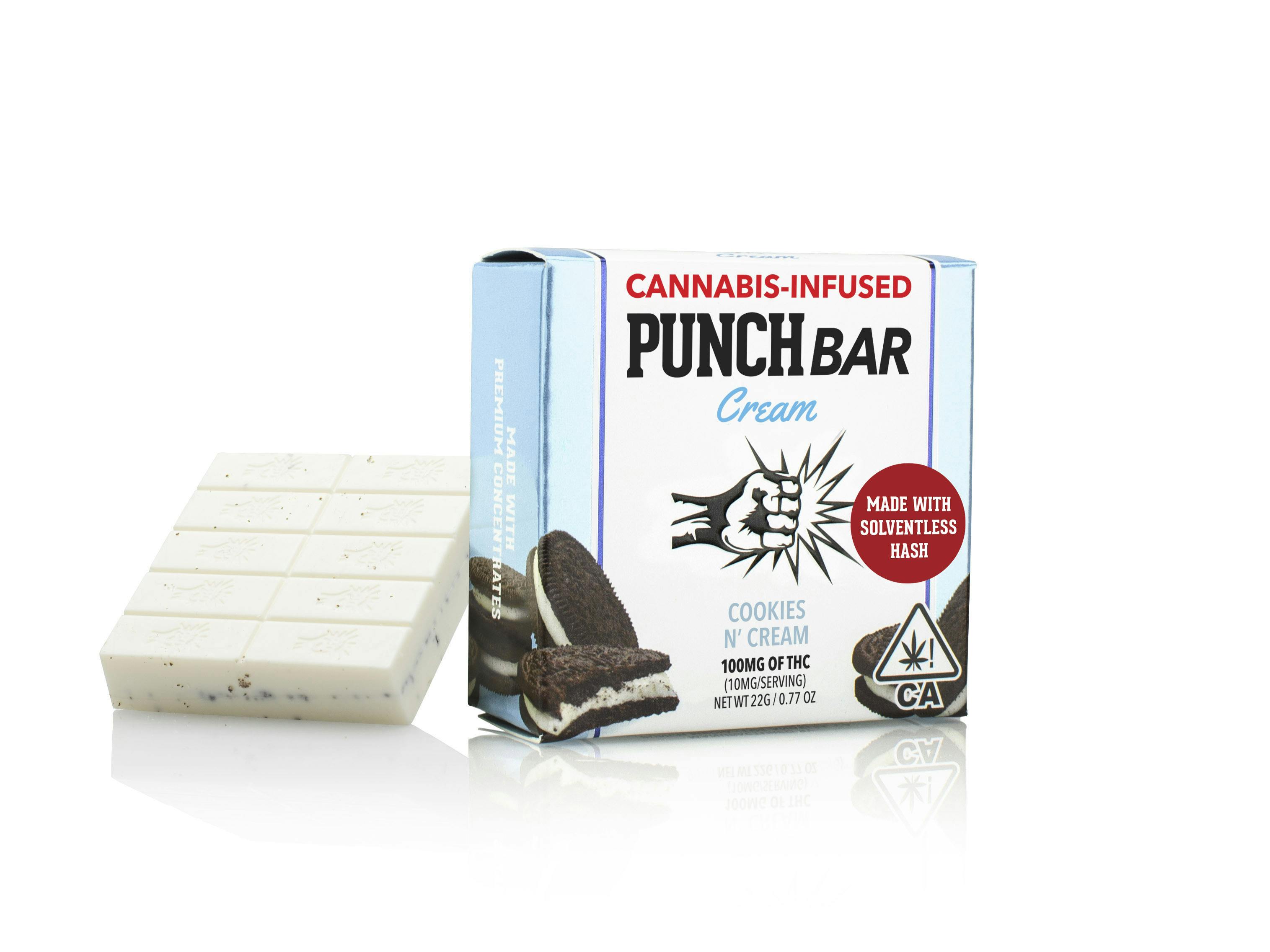 PUNCH BAR - COOKIES N' CREAM SOLVENTLESS 100MG