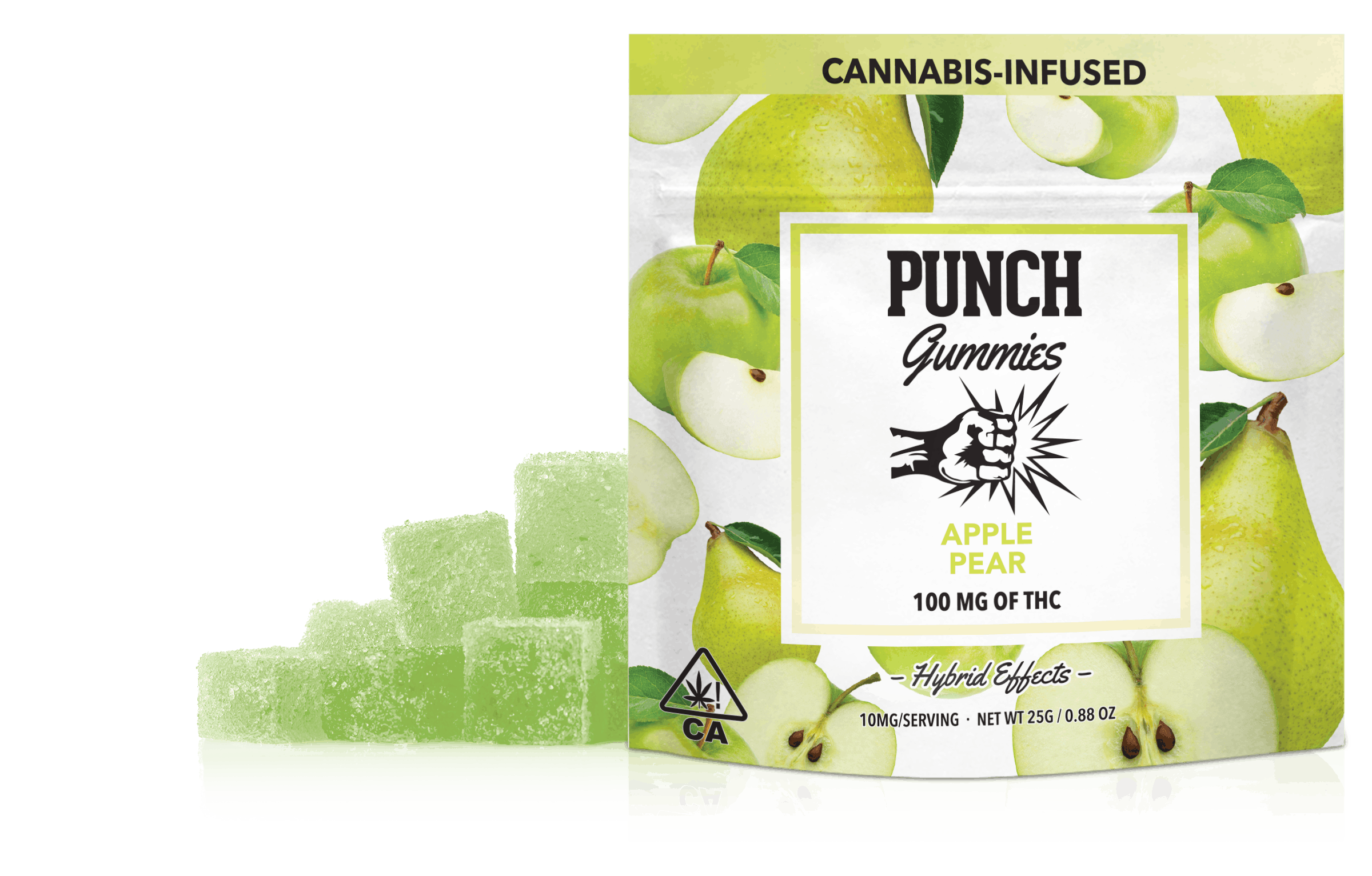 PUNCH GUMMIES - APPLE PEAR 100MG