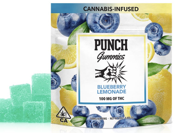 PUNCH GUMMIES - BLUEBERRY LEMONADE 100MG