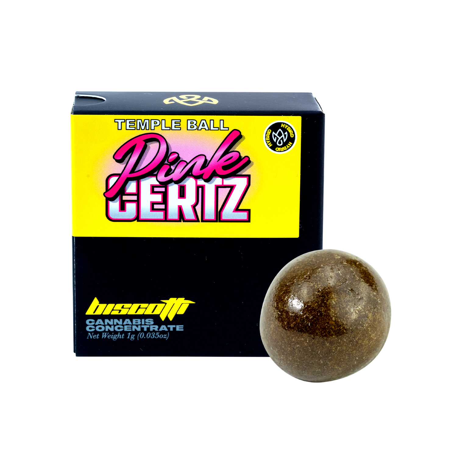 BISCOTTI - TEMPLE BALL - PINK CERTZ 1G