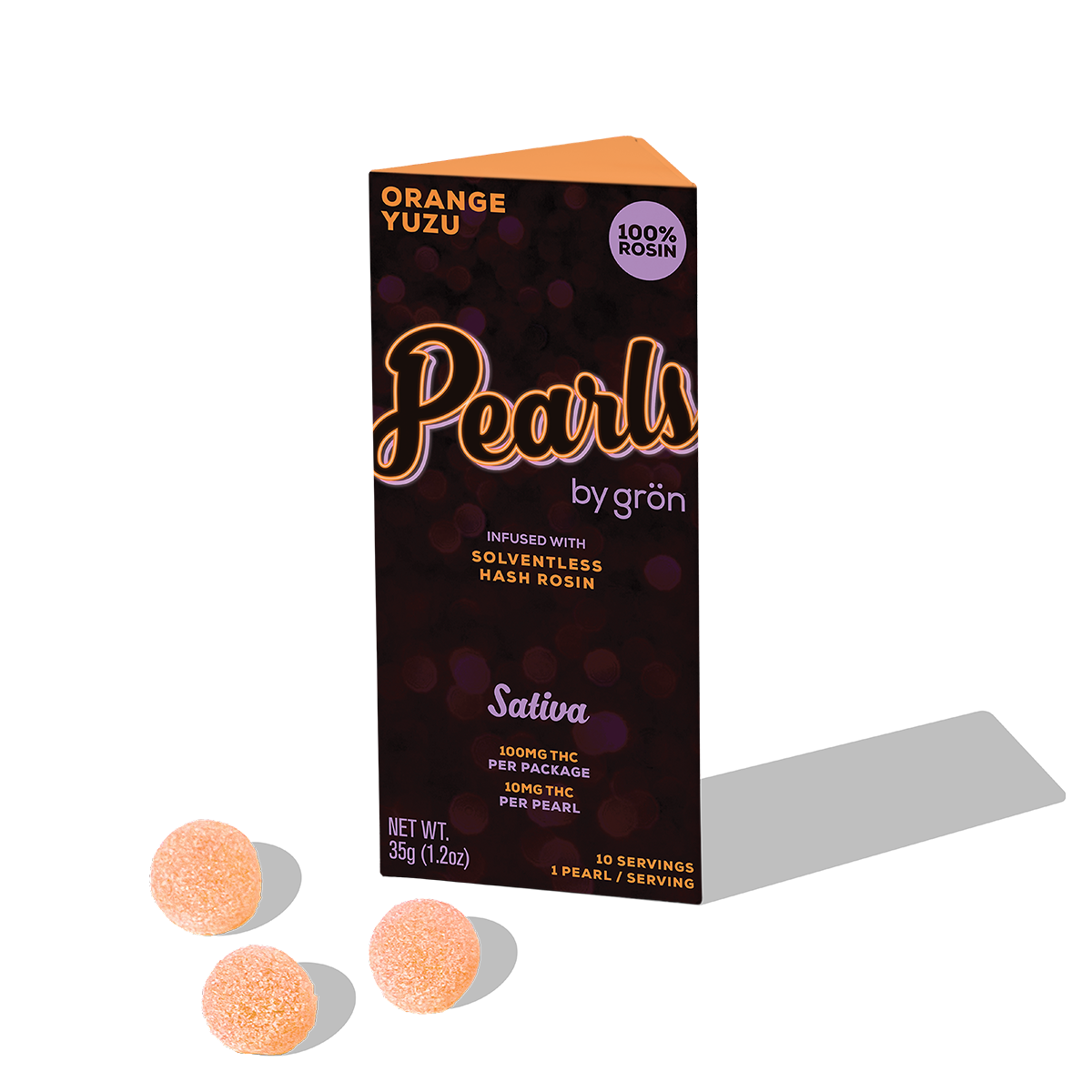 Orange Yuzu Pearls Rosin - 100 mg
