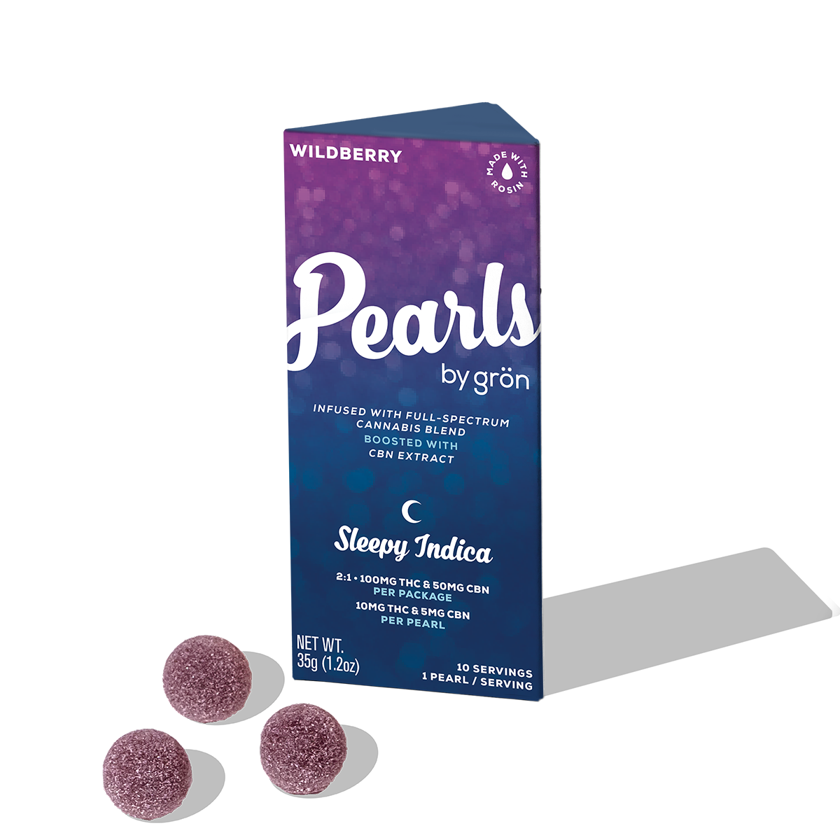 2:1 Wildberry Pearls (10mg THC/5mg CBN) - 100 mg - 10 Pack