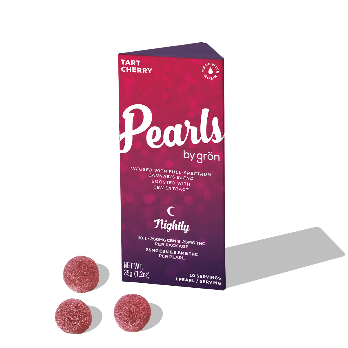 10:1 Tart Cherry Pearls CBN:THC - 25 mg