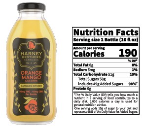 Orange Mango Juice Bottle - 10 mg
