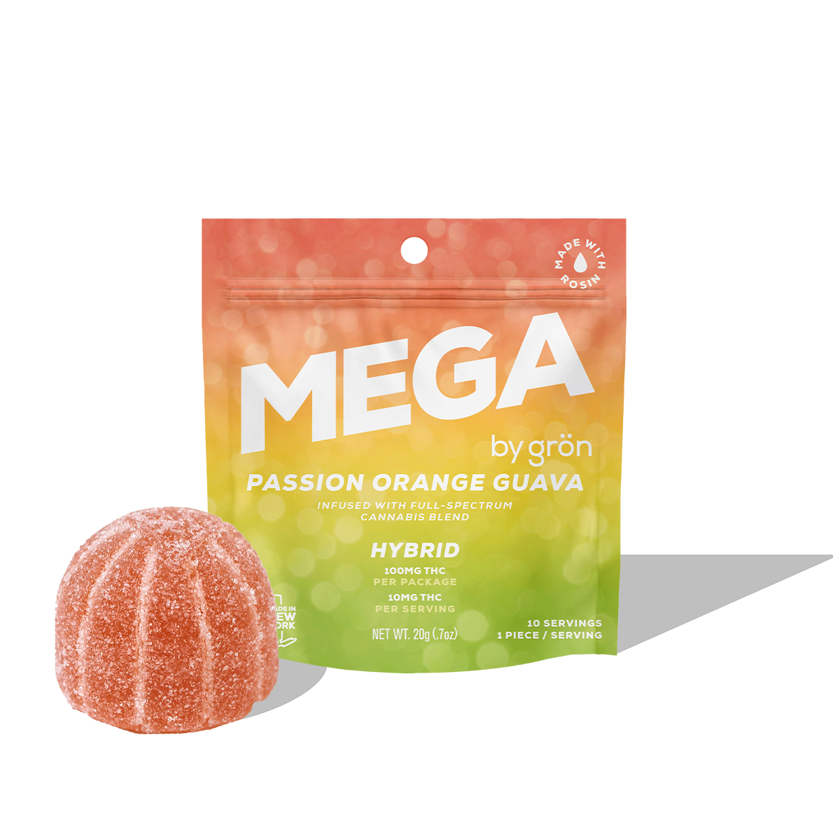 Mega Pearl Passion Orange Guava - 100 mg