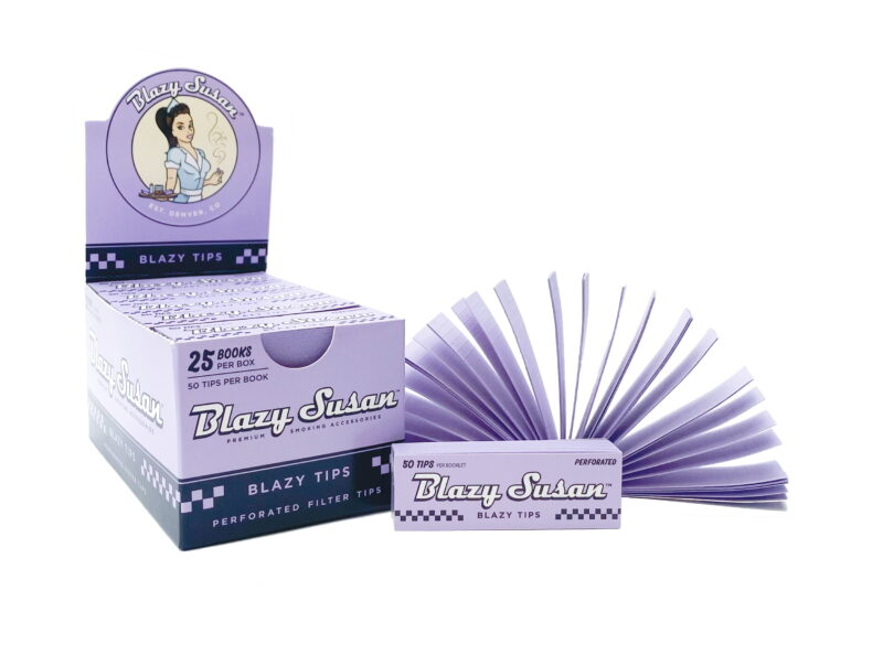 Blazy Susan Filter Tips - Purple