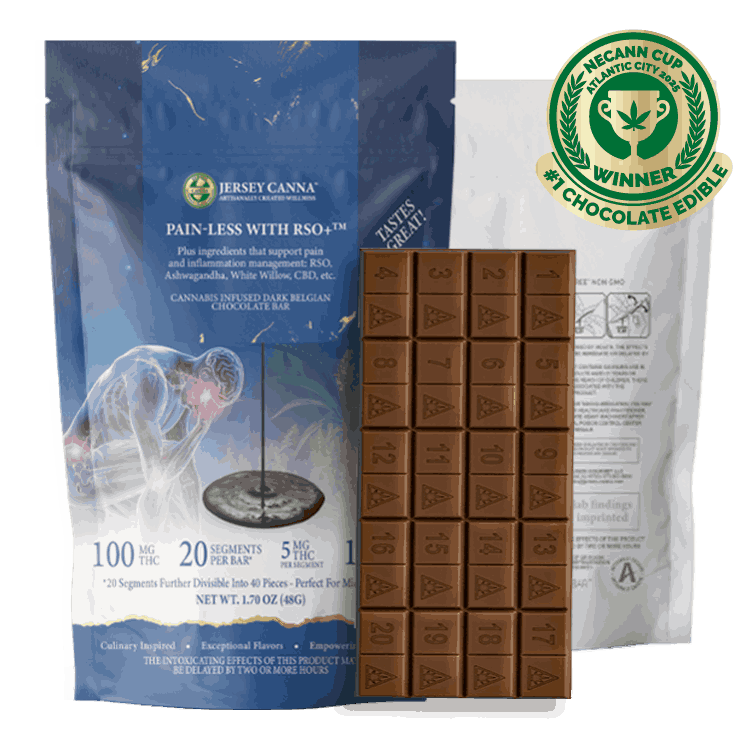 Pain Less with RSO+ - Dark Chocolate - 100mg