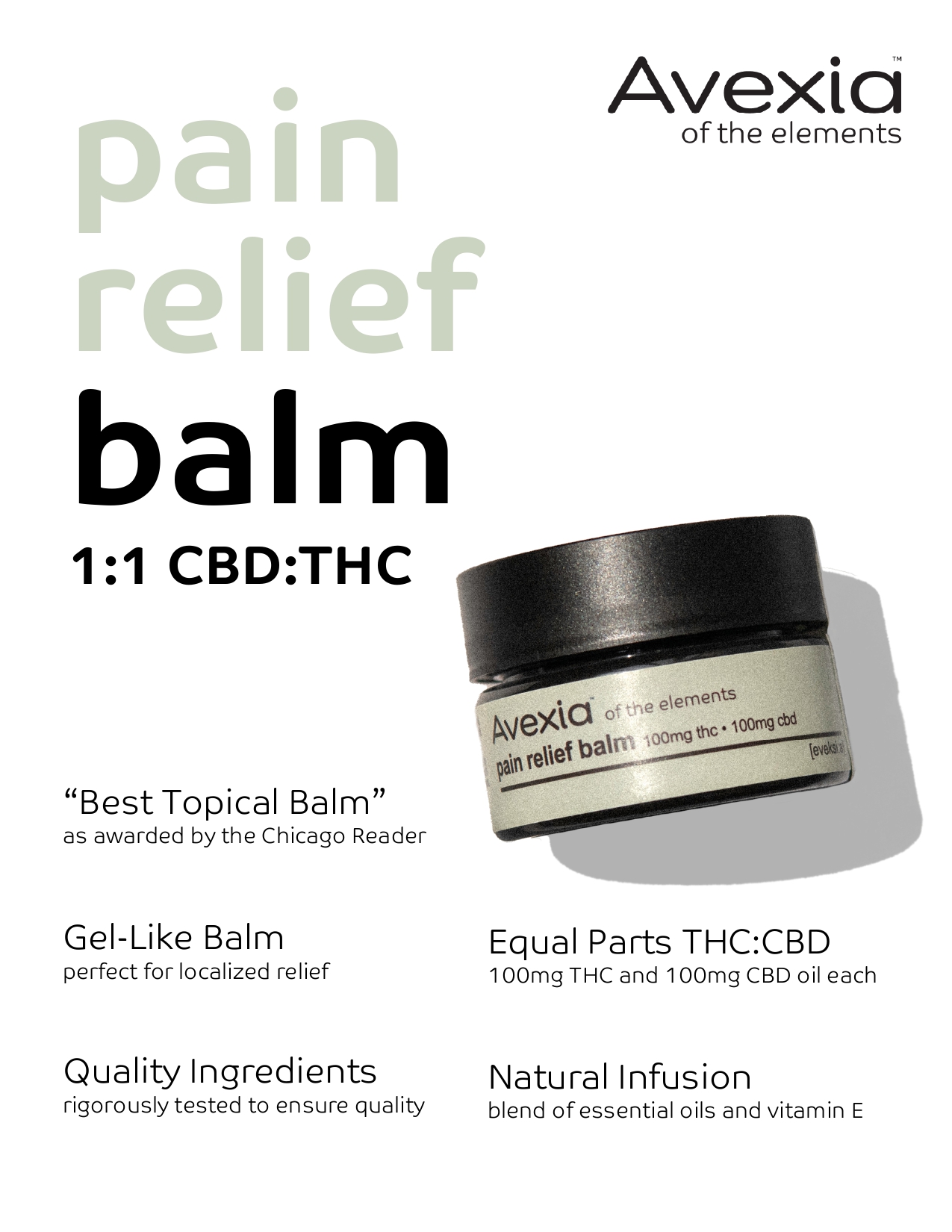 Balm 1:1 (CBD:THC) - 100mg