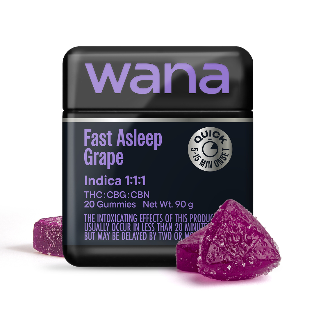 Fast Asleep Grape 1:1:1 THC:CBG:CBN - 100mg 20pk