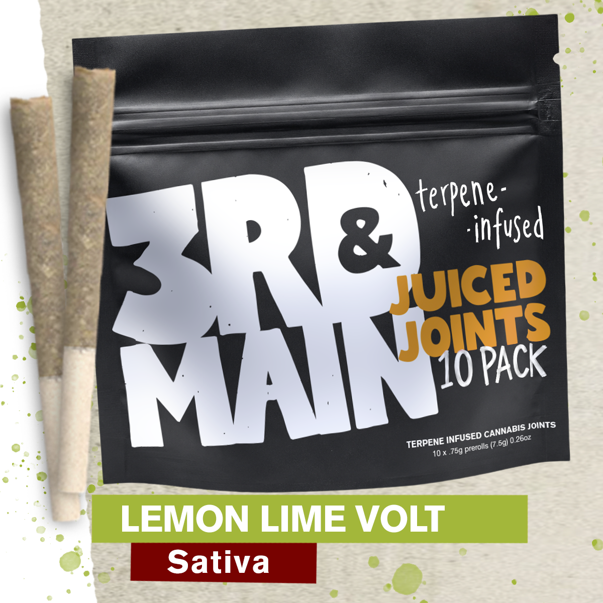 Lemon Lime Volt - Terpene Infused - 7.5g 10pk