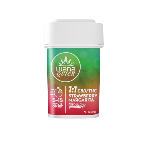 Quick Strawberry Margarita 1:1 (CBD:THC) - 100mg -10pk
