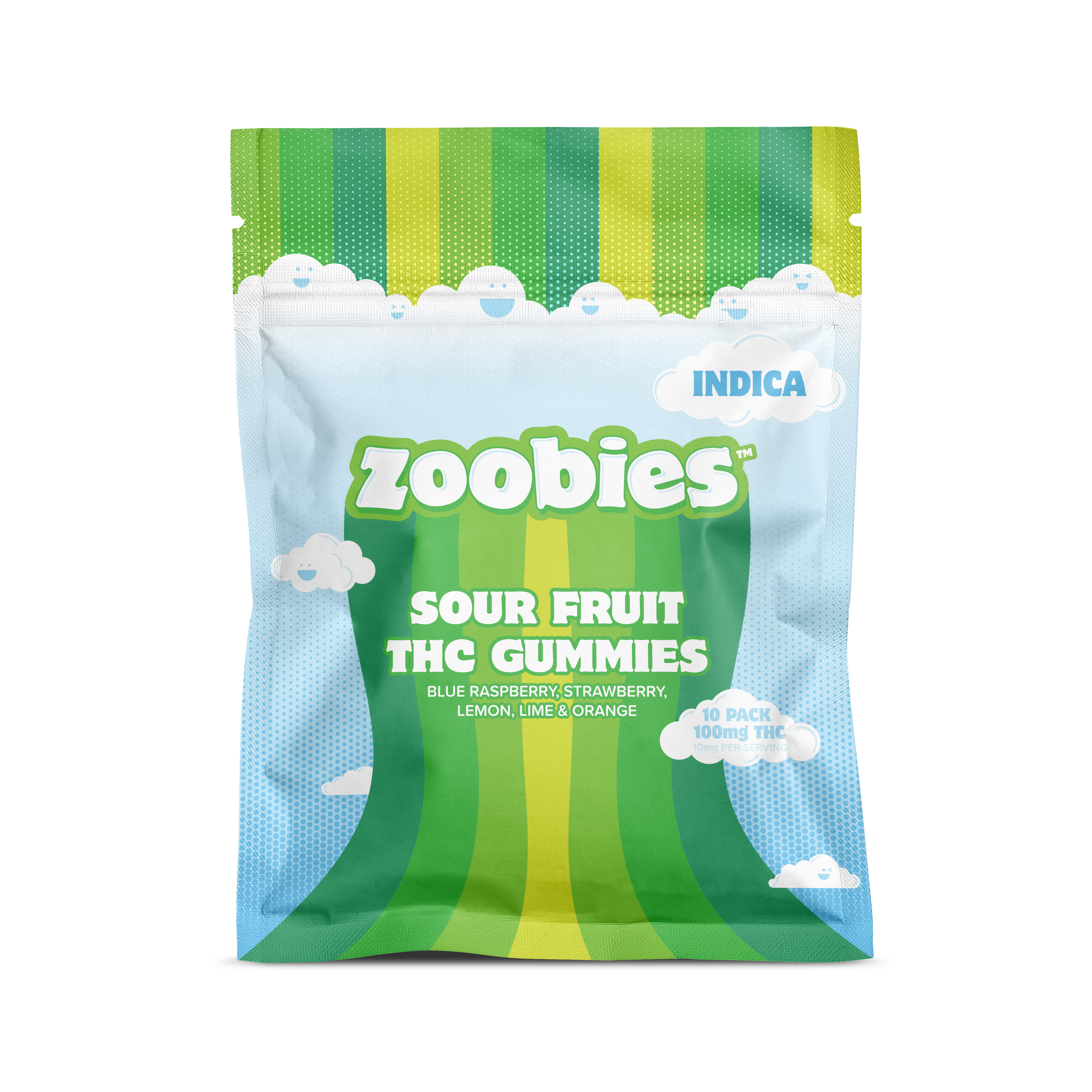 Sour Zoobies Indica - 100mg - 10pk