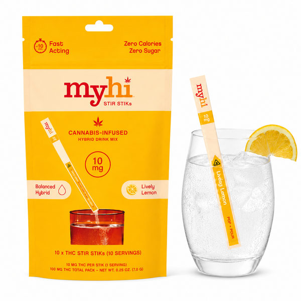 Stir Stik - Lively Lemon - Fast Acting - 100mg - 10pk