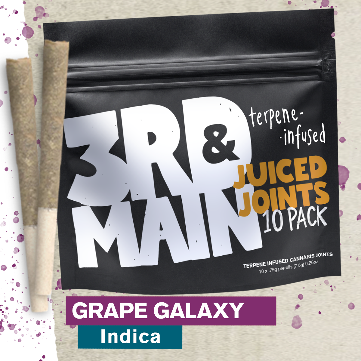 Grape Galaxy - Terpene Infused - 7.5g 10pk