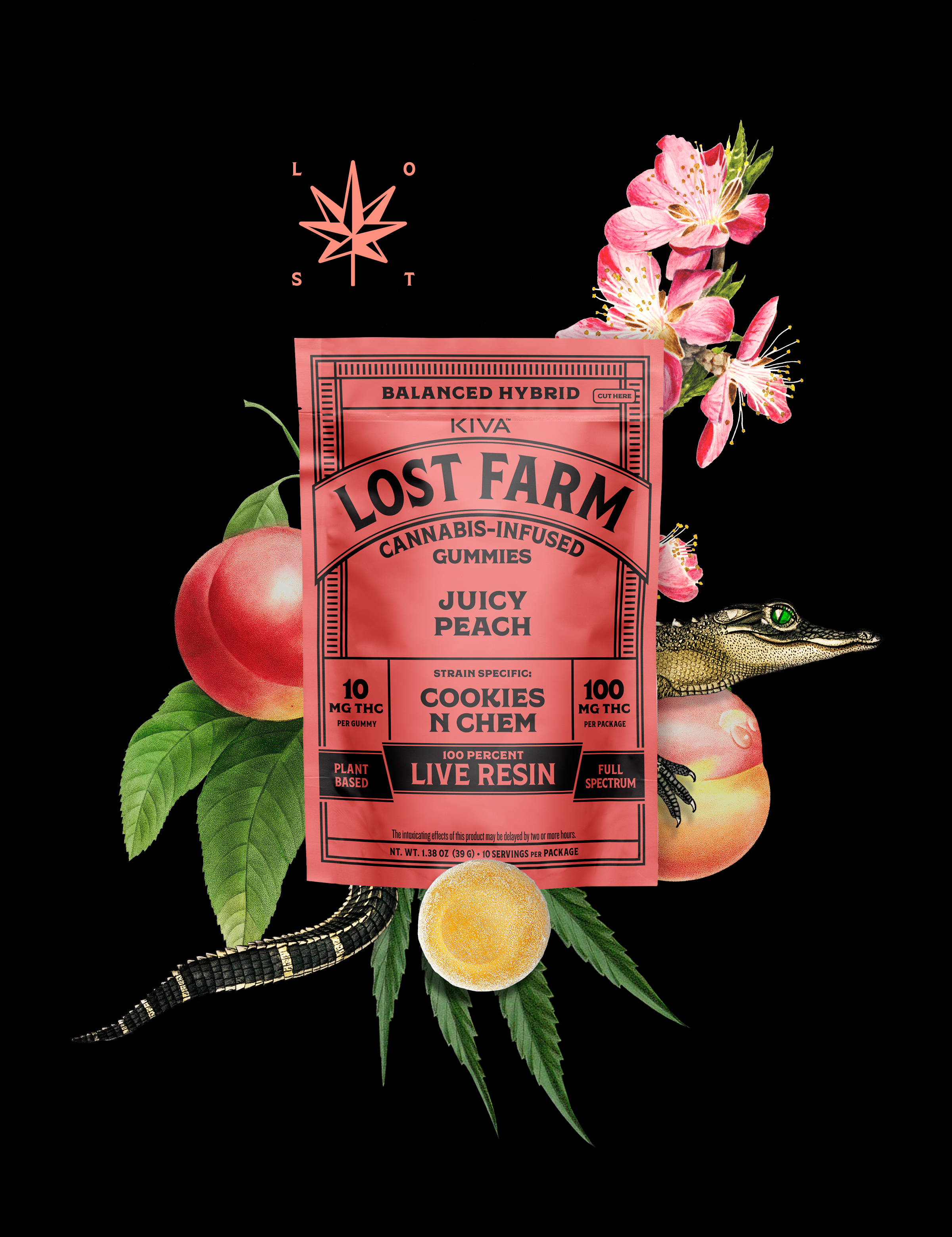 Juicy Peach - Live Resin - 100mg 10pk