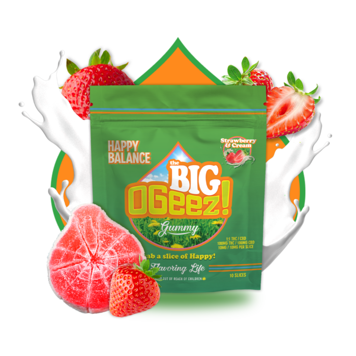 BIG Strawberry & Cream 1:1 (THC:CBD) - 100mg - 2pk