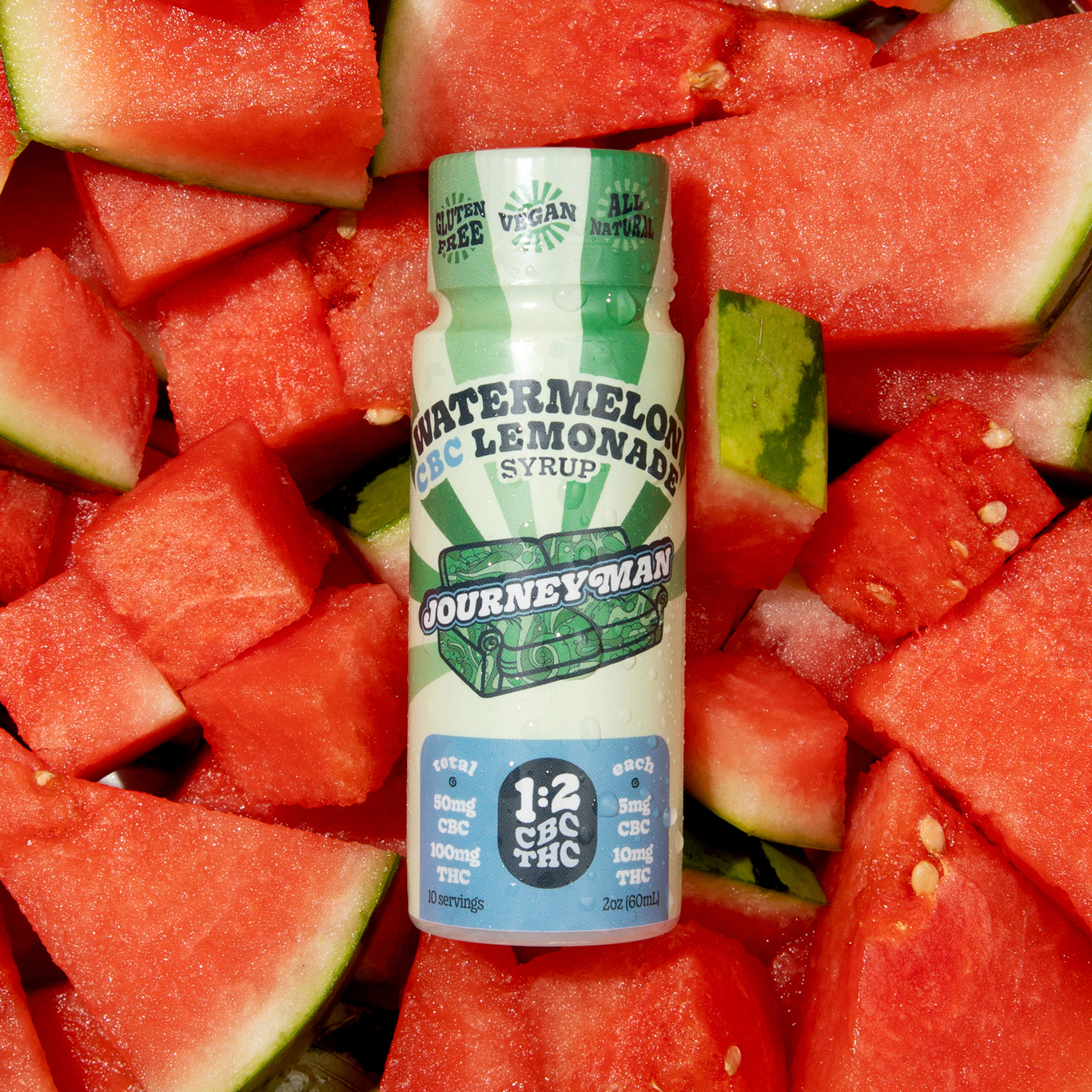 Watermelon Lemonade Syrup 1:2 (50mg CBC:100mg THC)