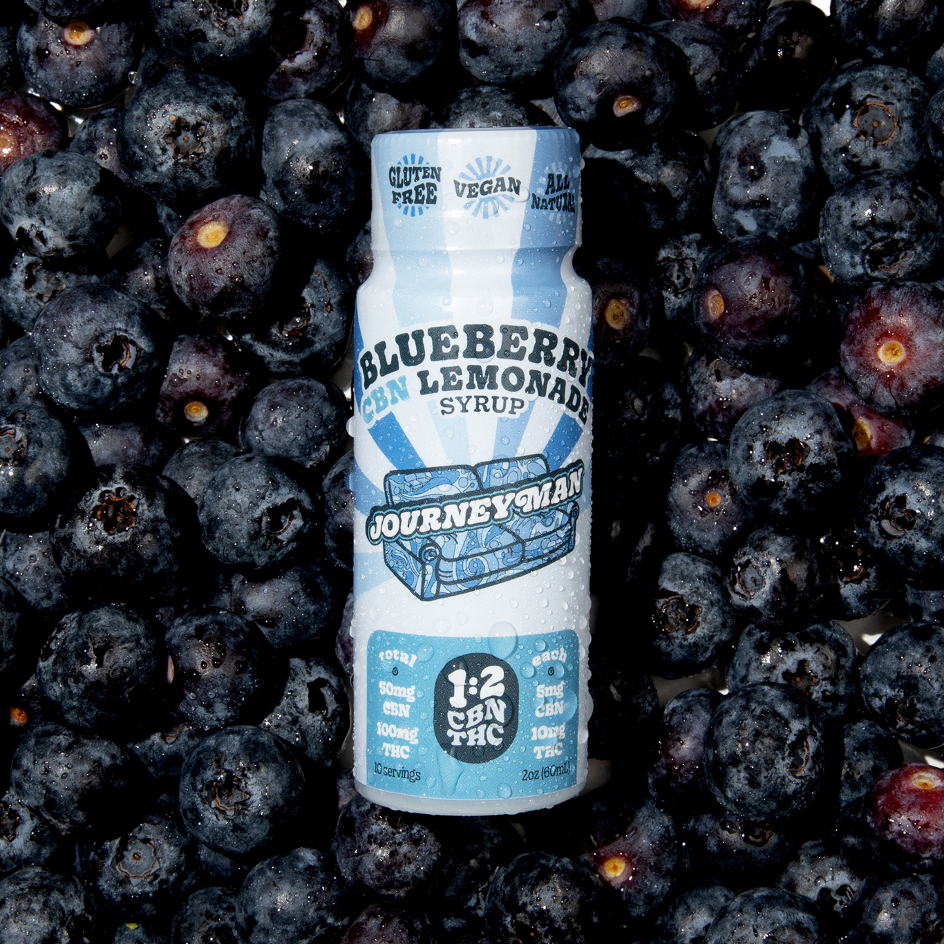 Blueberry Lemonade Syrup 1:2 (50mg CBN: 100mg THC)