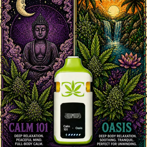 Calm 101 & Oasis - 3-n-1 - Liquid Diamonds - 2g - Disposable