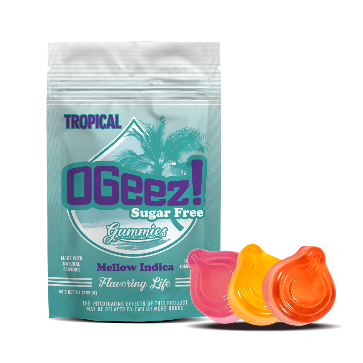 Sugar Free Tropical | Mellow Indica - 100mg 10pk
