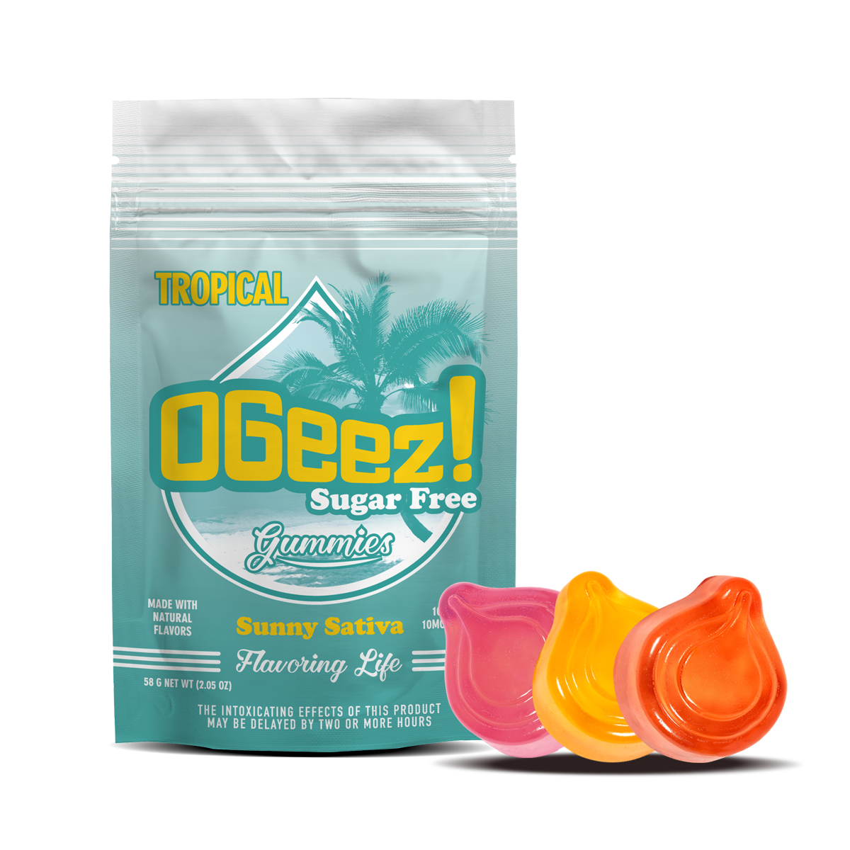 Sugar Free Tropical | Sunny Sativa - 100mg 10pk
