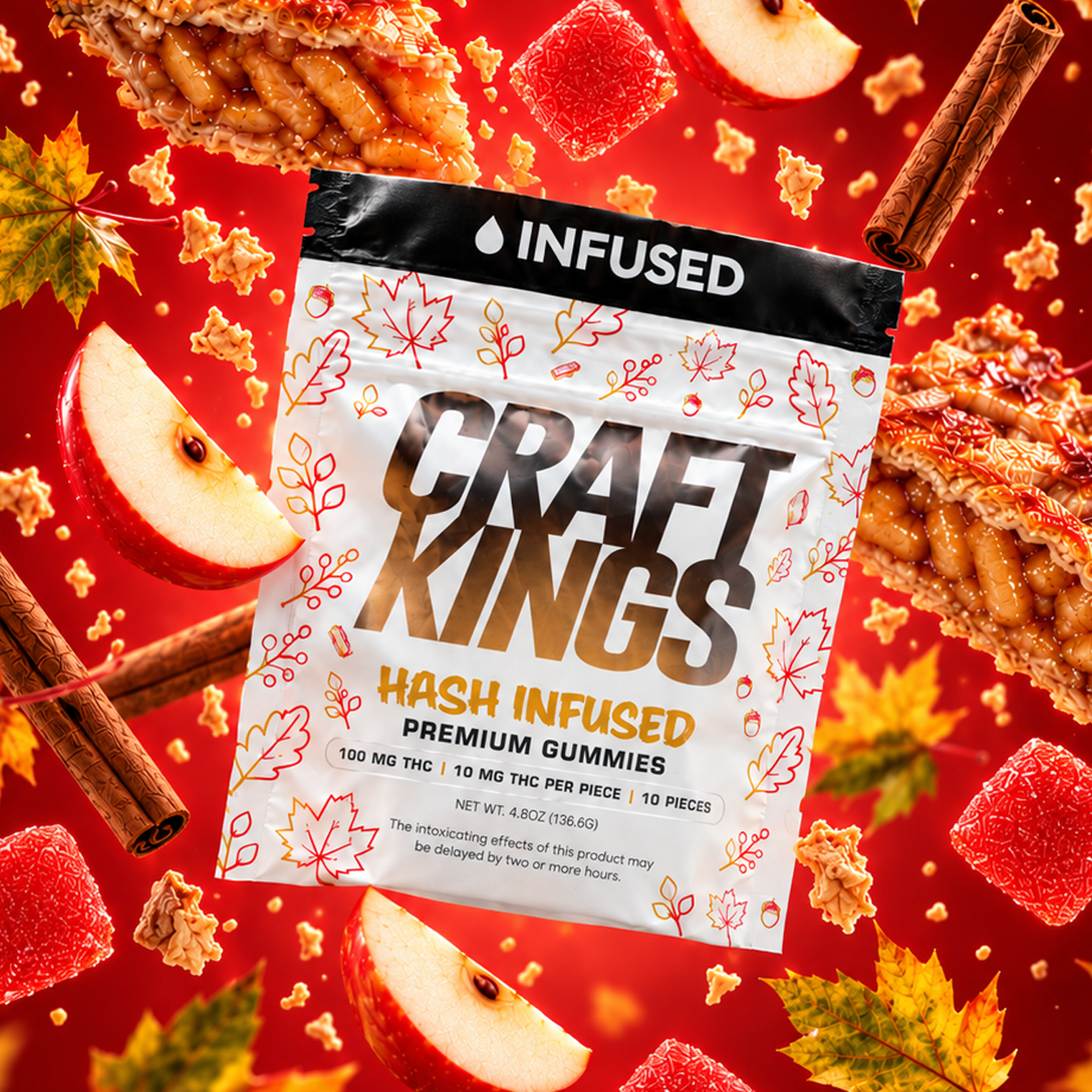 Apple Pie - Hash Infused - 100mg - 10pk 
