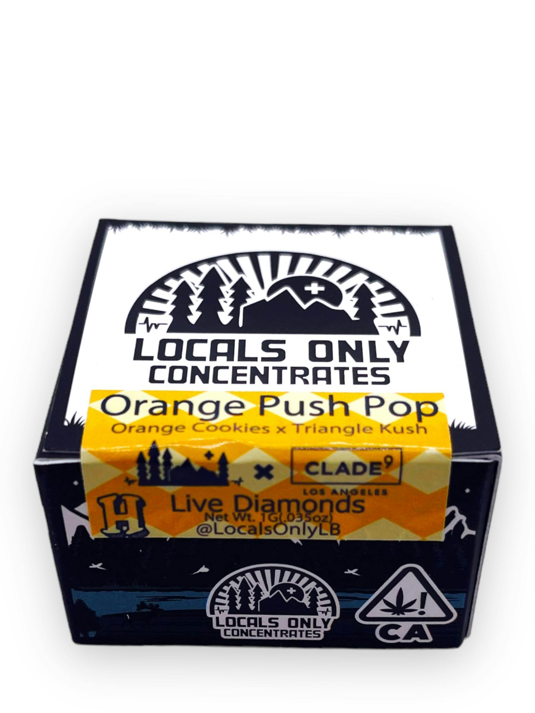 Orange Push Pop - Wet Diamonds - 1g