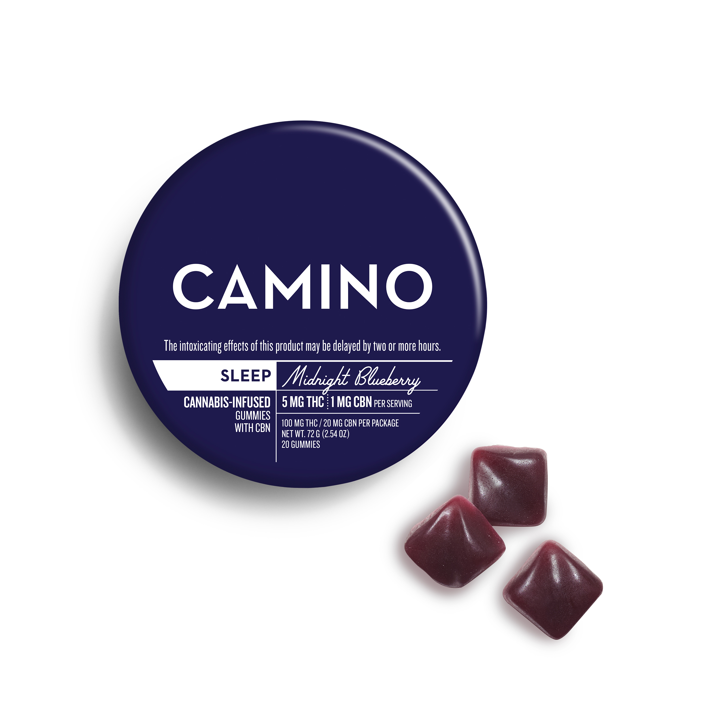Midnight Blueberry 5:1 (THC:CBN) - 100mg 20pk