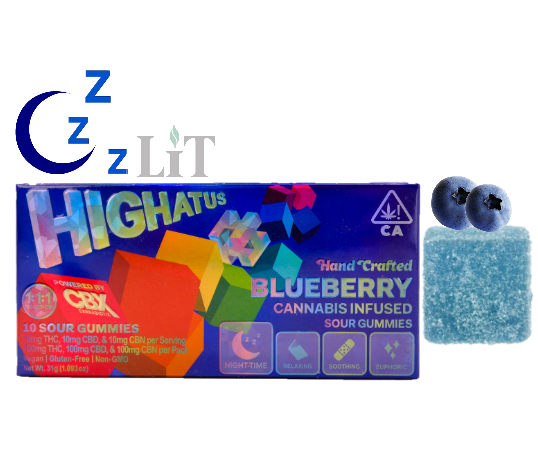Highatus — BLUEBERRY (10PK) SOUR GUMMIES