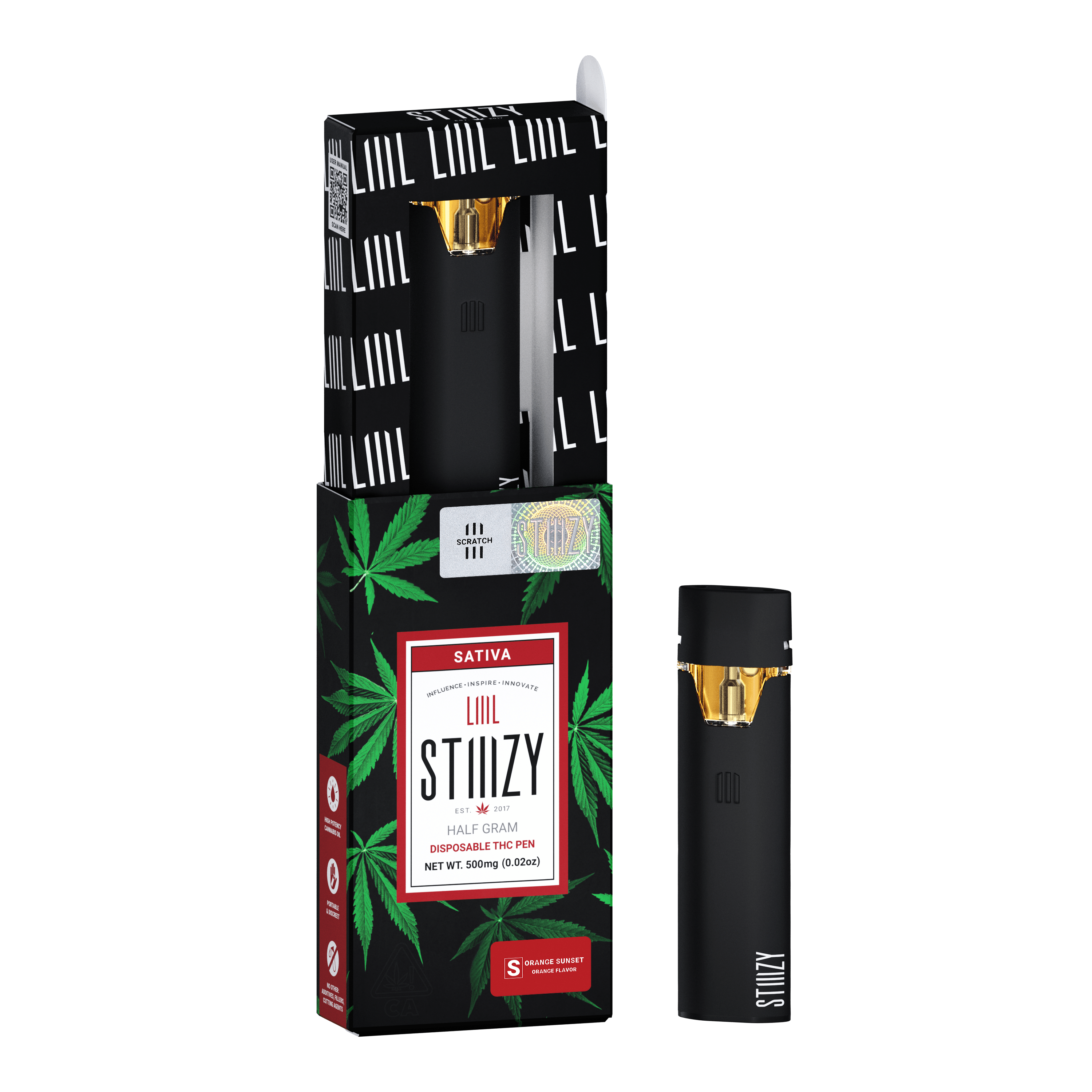 Stiiizy — ORANGE SUNSET - 0.5G LIIIL ALL-IN-ONE