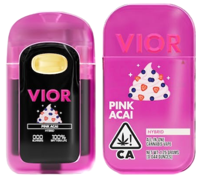 Vior — PINK ACAI - 1.25G ALL IN ONE VAPE