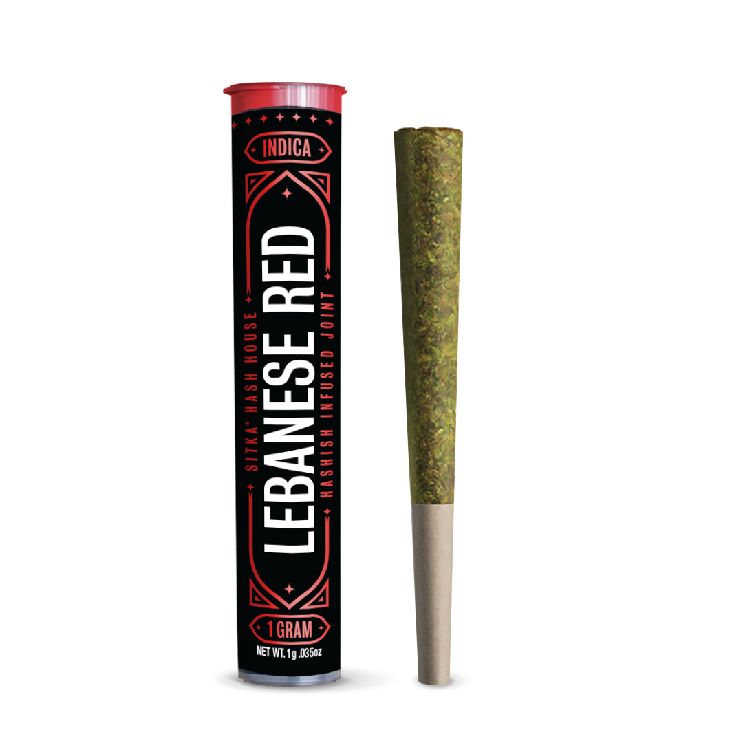 Sitka: LEBANESE RED - 1G HASHISH PREROLL