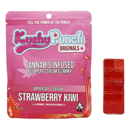 Kushy Punch — UPPERCUT STRAWBERRY KIWI - 100MG GUMMY