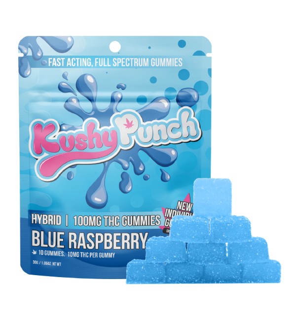 Kushy Punch — BLUE RASPBERRY - 100MG INDIVIDUAL