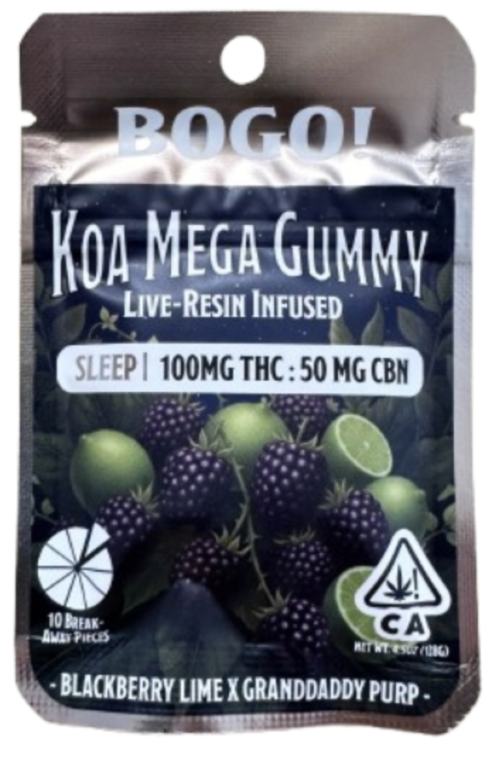 Koa Cannabis Co.: Blackberry Lime X Grandaddy Purp
