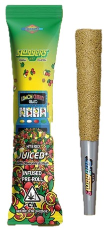 Sluggers — LEMON CHERRY GELATO - 0.7G  INFUSED PREROLL