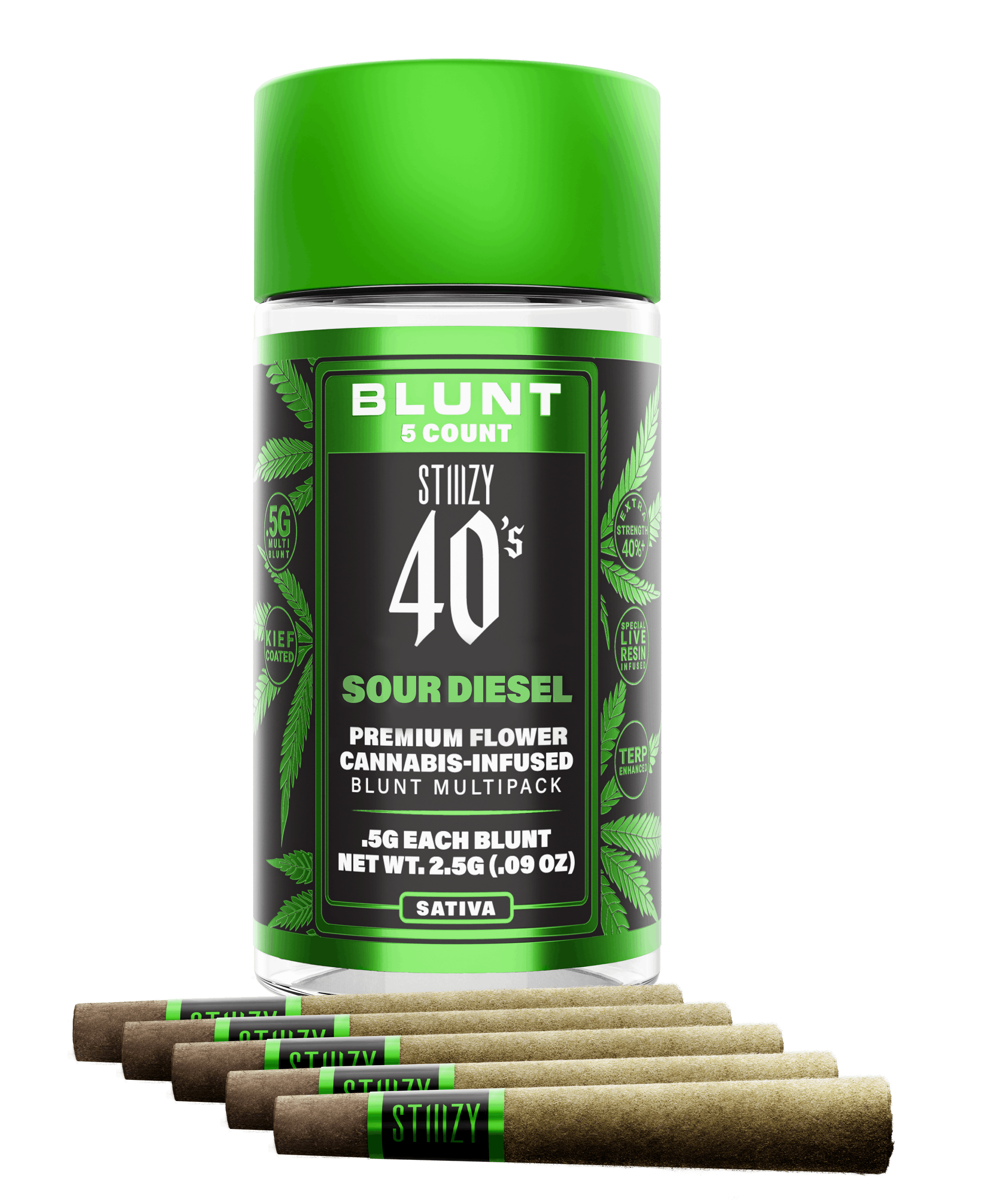 STIIIZY - 40's: Sour Diesel - Mini Blunts