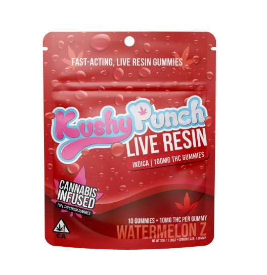 Kushy Punch — WATERMELON Z - 100MG LIVE RESIN GUMMY