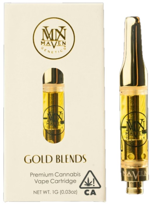 Maven Genetics — PINEAPPLE BISCOTTI - 1G GOLD BLEND CARTRIDGE