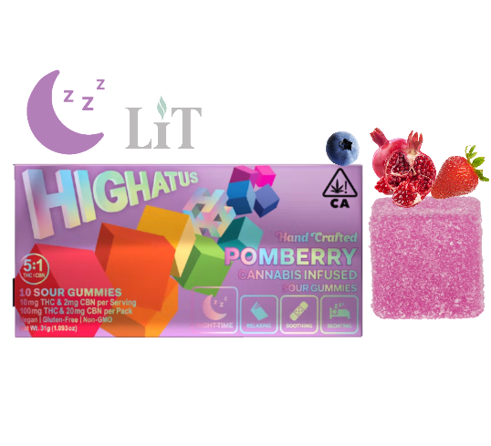 Highatus — POMBERRY CBN (10PK) SOUR GUMMIES