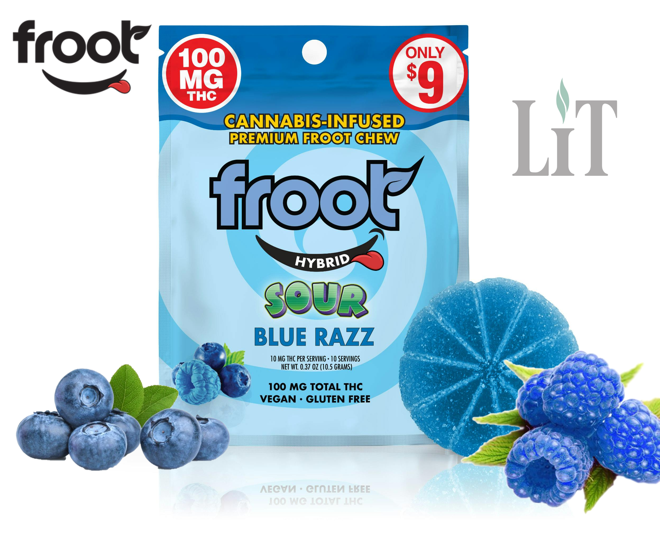 Froot — SOUR BLUE RAZZ GUMMY -