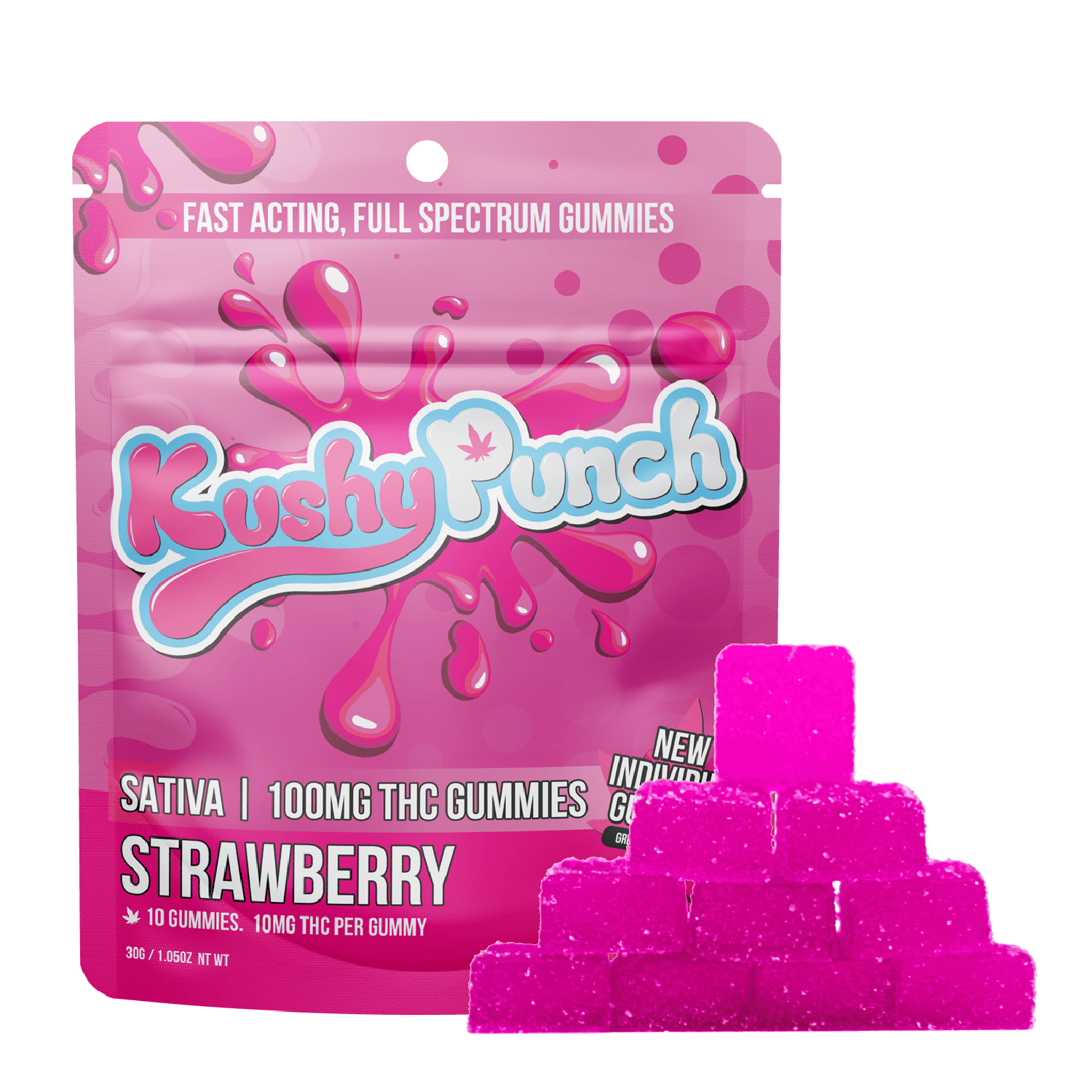 Kushy Punch — STRAWBERRY - 100MG INDIVIDUAL