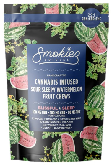 Smokiez Edibles: Blissful Sleep Sour Watermelon