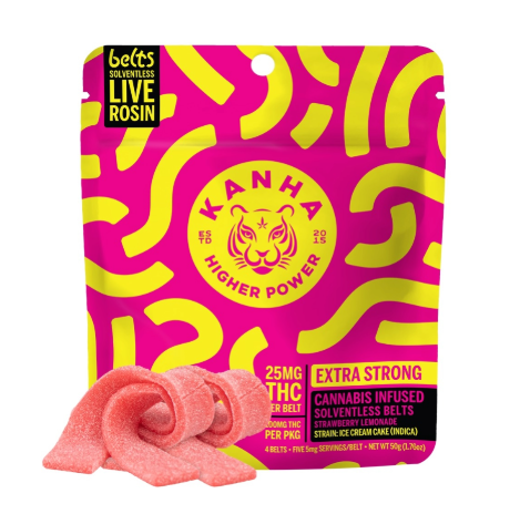STRAWBERRY LEMONADE LIVE ROSIN BELTS (4PK) (100MG) (I)