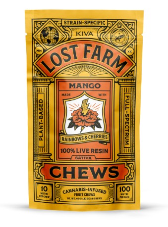 LOST FARM - MANGO LIVE RESIN CHEWS (10PK) (100MG) (S) - 100 MG