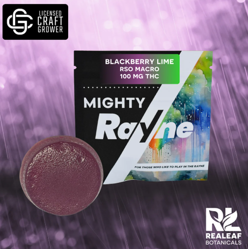 RAYNE - BLACKBERRY LIME RSO GUMMY (1PC) (100MG) (H) - 100 MG