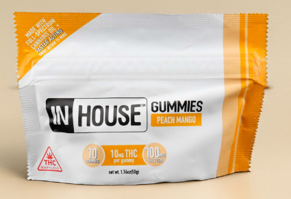 PEACH MANGO GUMMIES (10PK) (100MG) (H) - 100 MG - 10 PACK